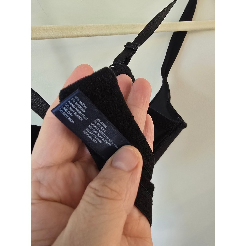 Nautica Intimates Black Modal Blend T-Shirt Bra 36C 1279-28 Adjustable Straps - Picture 5 of 6